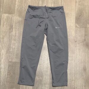 Womens Nike‎ Dri Fit Drawstring Crop Performance Active Leggings